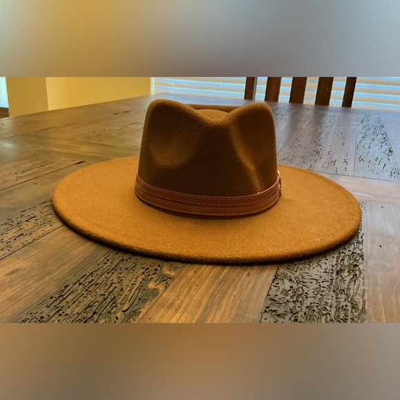 Altered State Brown Wide Brim Fedora Hat - Picture 1 of 4